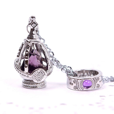 Puella Magi Madoka Magica Soul Gem Necklace Cosplay For Girls Crystal Necklace Jewelery Set For Women 2016 #53124