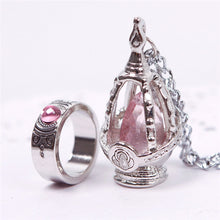Puella Magi Madoka Magica Soul Gem Necklace Cosplay For Girls Crystal Necklace Jewelery Set For Women 2016 #53124