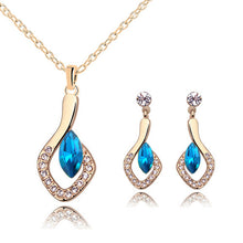 New Fashion Party jewelery sets for women Silver color small crystal Rhinestone necklace pendant earring Jewelry sets of african